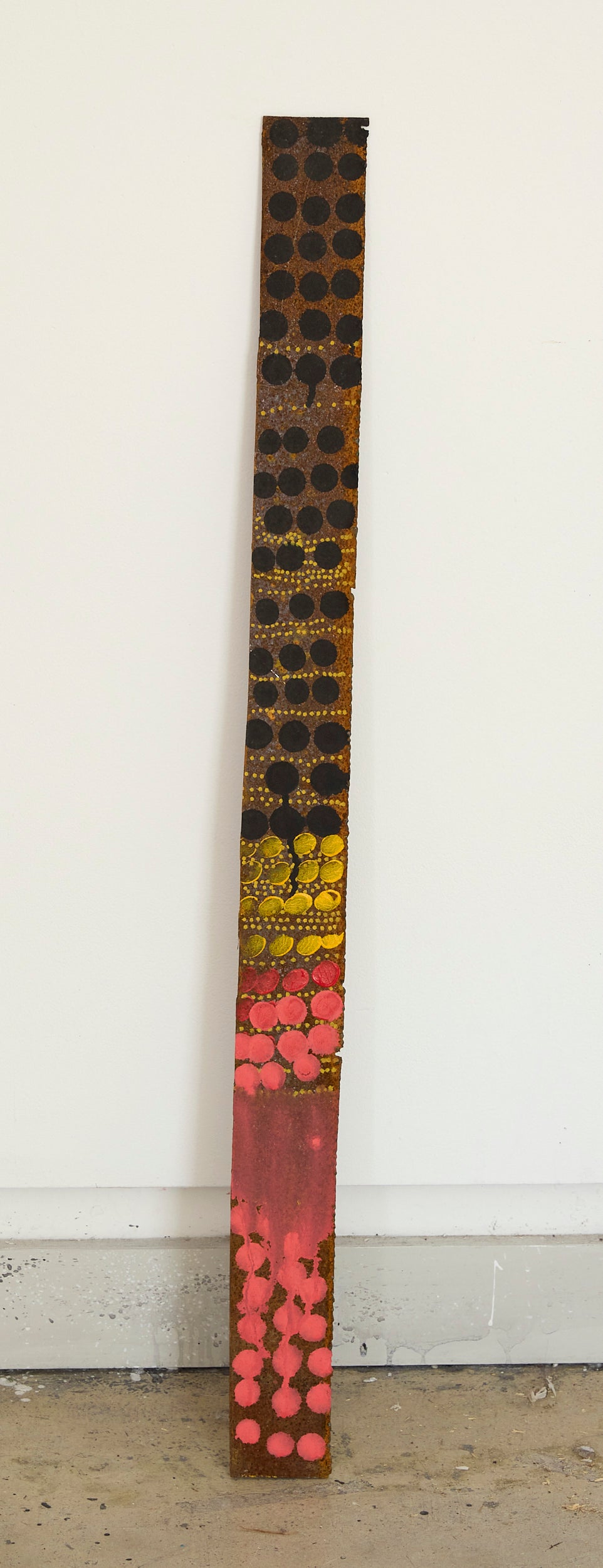 Aboriginal flag in steel by Mea-mei Stanbury