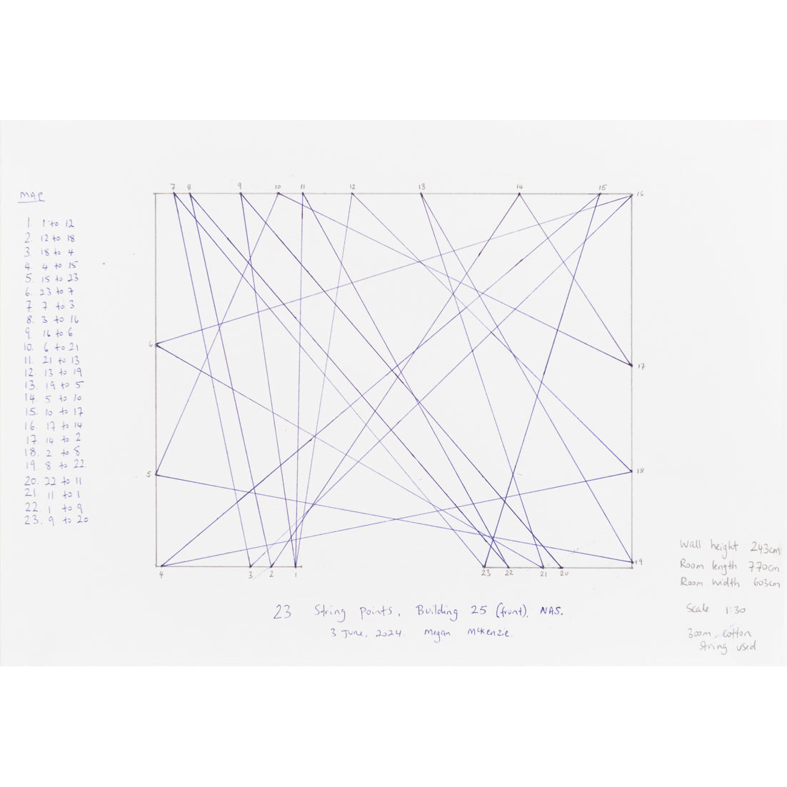 Map of 23 String Points