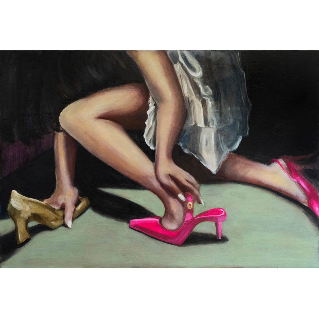 She tore at the red shoes, but grown to her skin, they made her dance