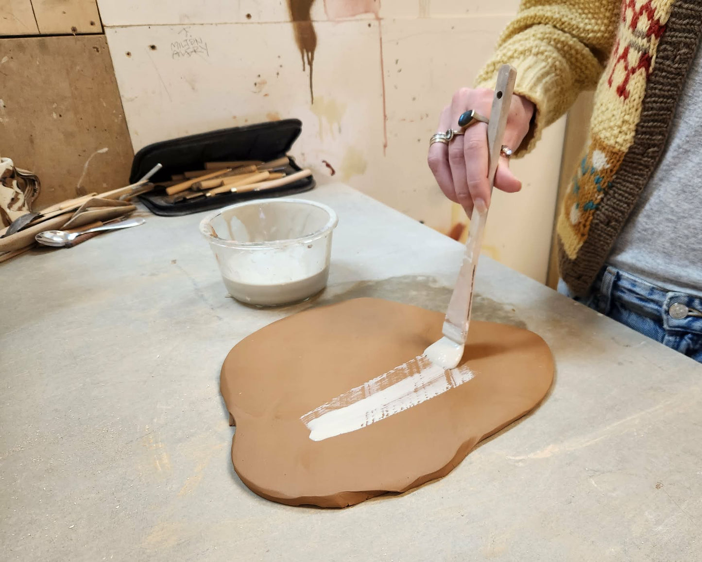 Sculptural Forms and Clay Wall Works