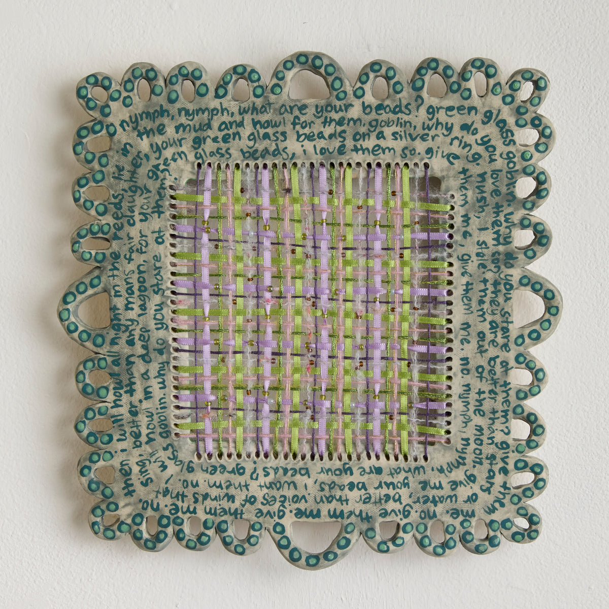 green glass beads by Alice Royds