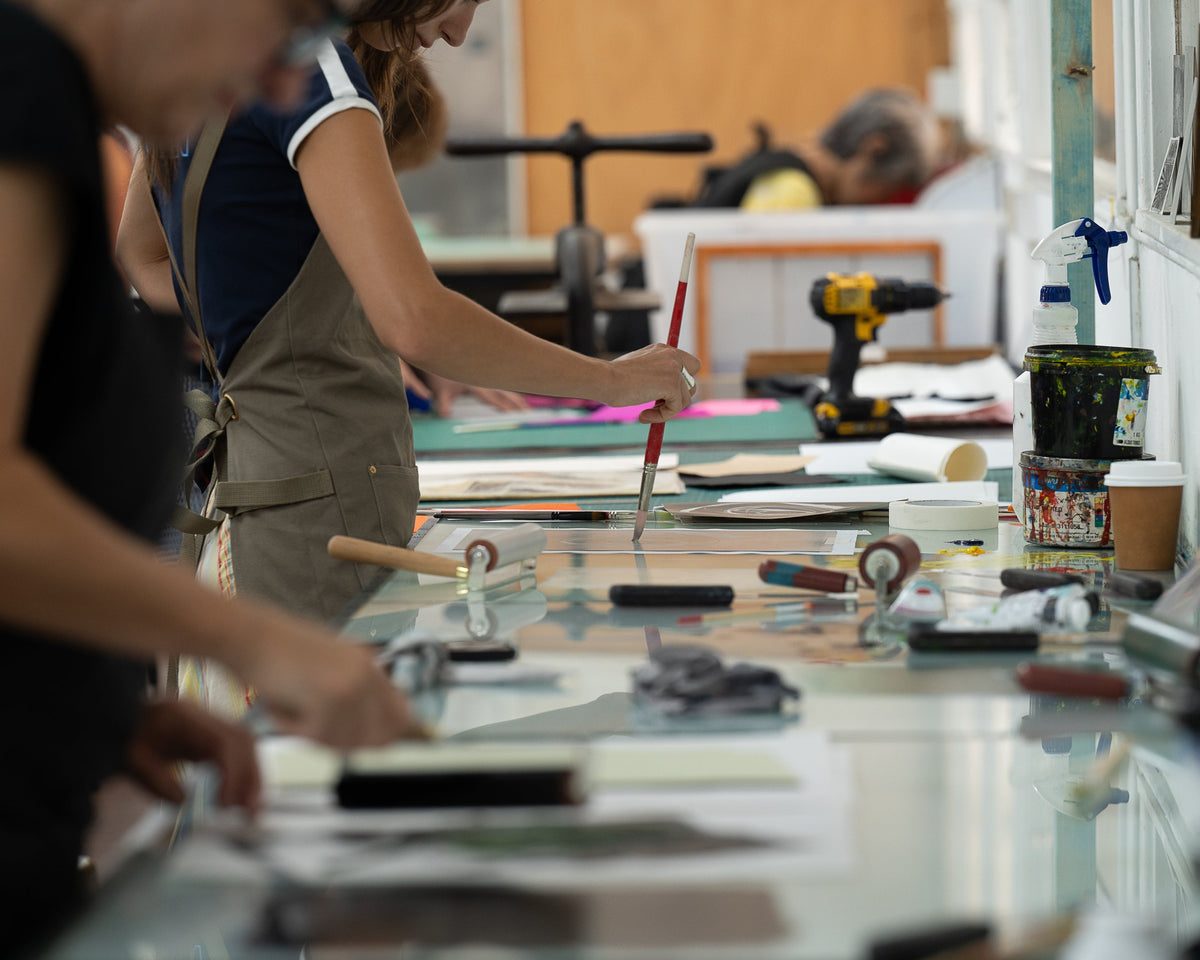 Experimental Monoprinting Techniques
