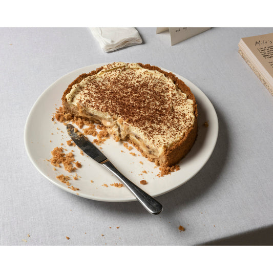 Milo's banoffee pie//a recipe card