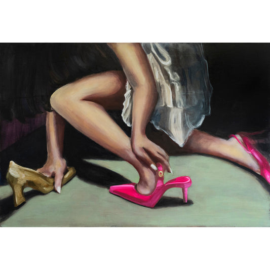 She tore at the red shoes, but grown to her skin, they made her dance